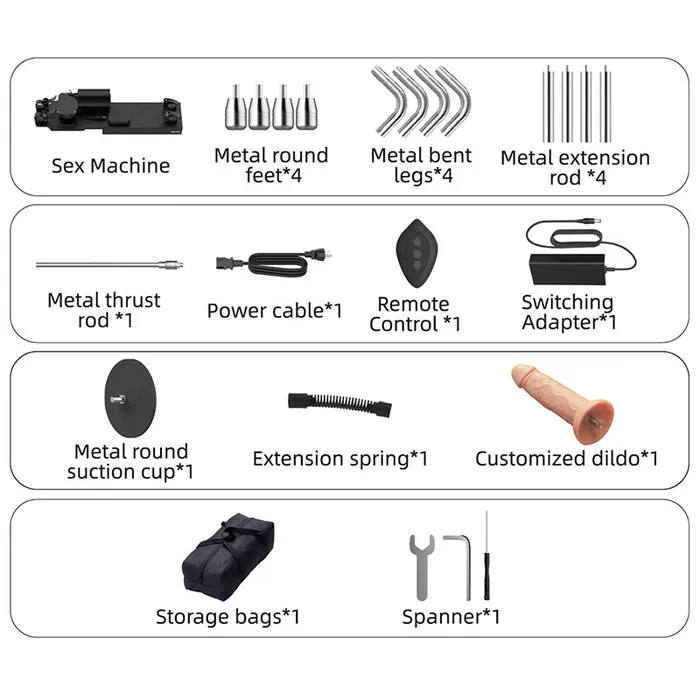 Sheyay Female Sex Toys SHEYAY Electronic Dog Female Sex Machine Multiple Accessories