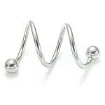 14g 2 loop Twister Painful Pleasures Vibrators