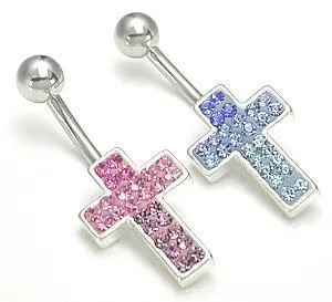 14g 716 Jewel Explosion Cross Belly Button Ring Painful Pleasures Male Sex Toys 14g 716 Jewel Explosion Cross Belly Button Ring Painful Pleasures Male Sex Toys