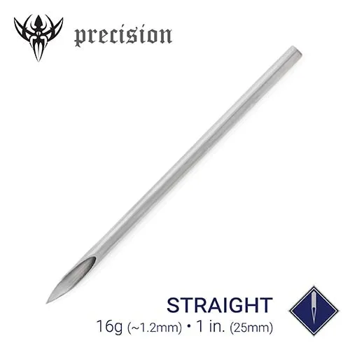 16g Sterilized 1 Body Piercing Needles Box of 100 Precision Needles Female Sex Toys