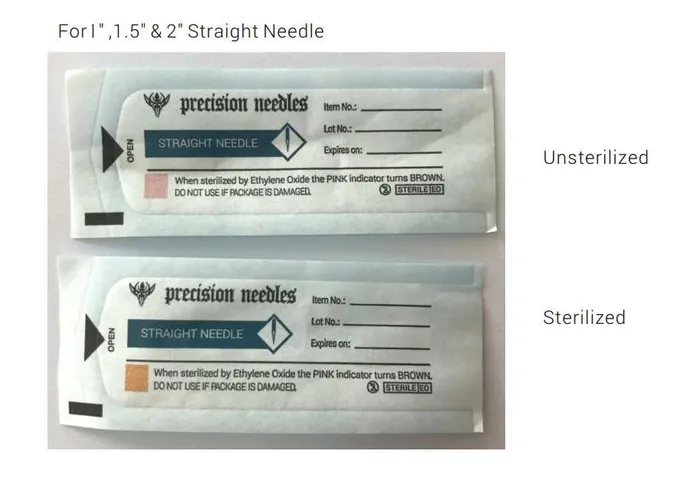 16g Sterilized 1 Body Piercing Needles Box of 100 Precision Needles Female Sex Toys