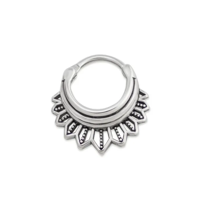 16g Tiered Plumage Septum Clicker Painful Pleasures Vibrators