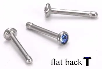 20g Bezel Flat Back Head Jeweled Nose Bone Jewelry Painful Pleasures Male Sex Toys 20g Bezel Flat Back Head Jeweled Nose Bone Jewelry Painful Pleasures Male Sex Toys