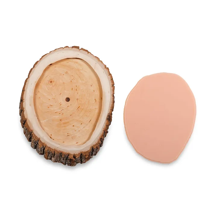 A Pound of Flesh A Pound of Flesh Gallery Series Tattooable Synthetic Round Wooden Plank Small Dildos