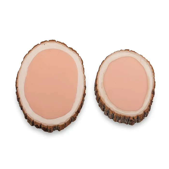 A Pound of Flesh A Pound of Flesh Gallery Series Tattooable Synthetic Round Wooden Plank Small Dildos