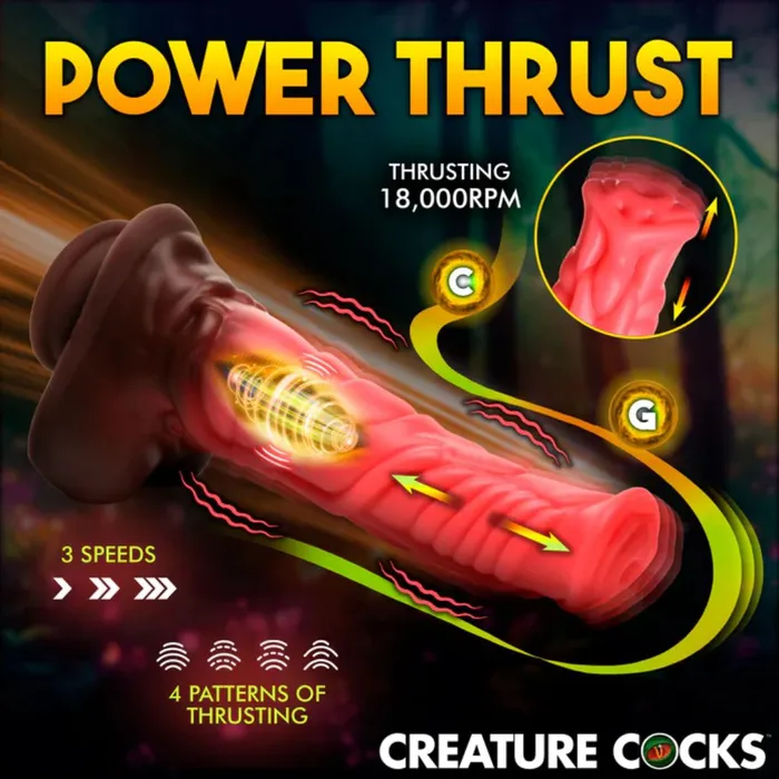 Anal Deluxe Centaur 10 inch Vibrating Thrusting Silicone Fantasy Horse Dildo XR Brands