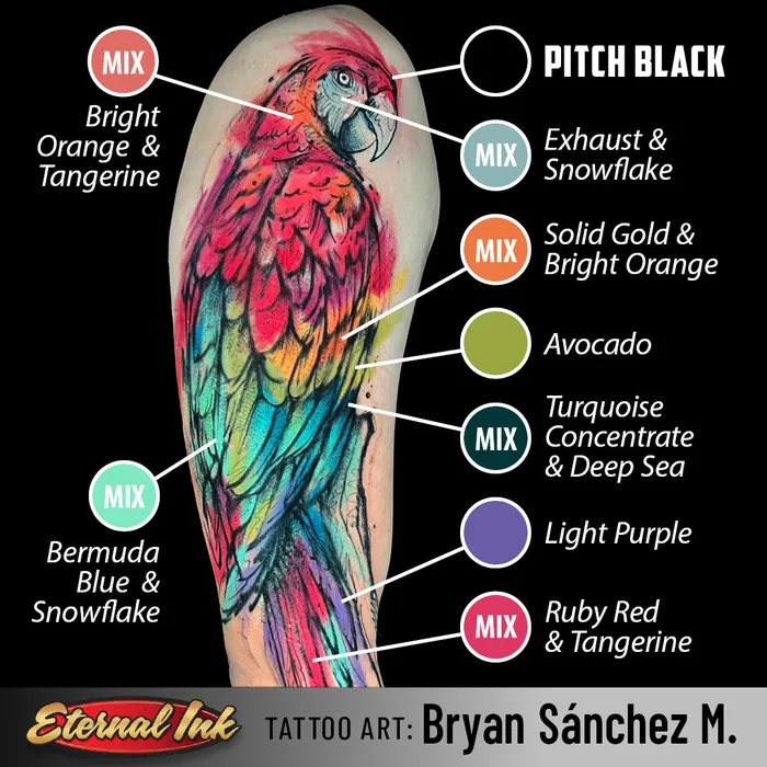 Anal Eternal Pitch Black Lining Eternal Tattoo Ink Pick Size