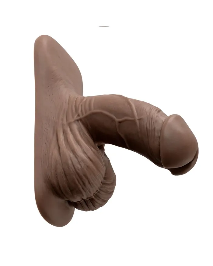 Anal Evolved Novelties Gender X 4 Inch Ultra Realistic Silicone Packer with Wide Base Chocolate