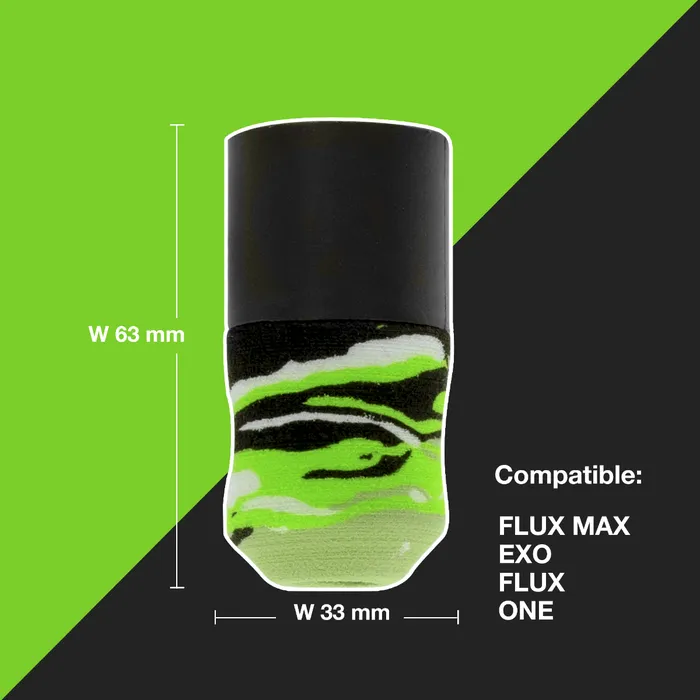 Anal FK Irons Disposable Foam Ergo Grips Lime Camo Box of 24 FK Irons