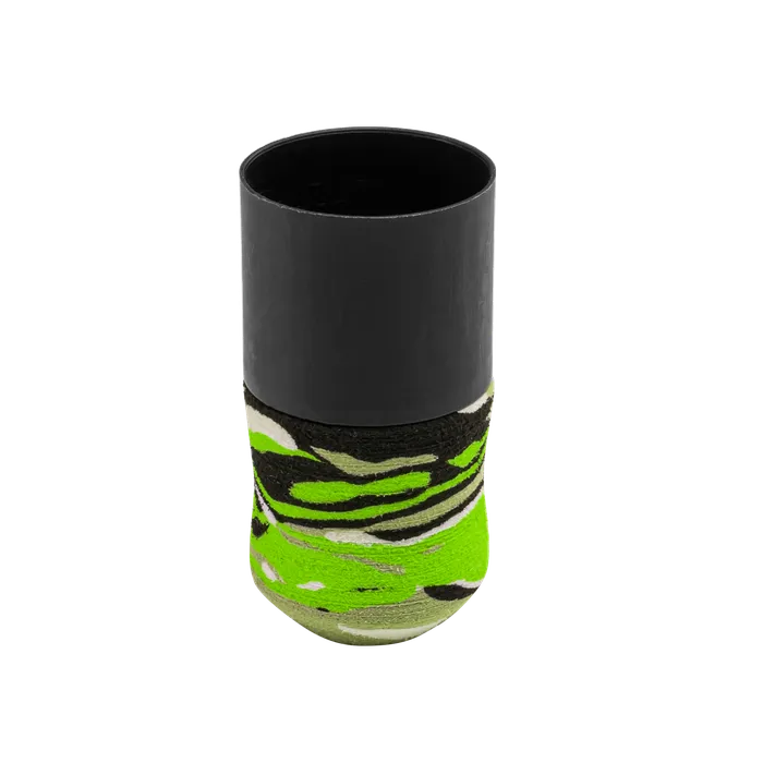 Anal FK Irons Disposable Foam Ergo Grips Lime Camo Box of 24 FK Irons