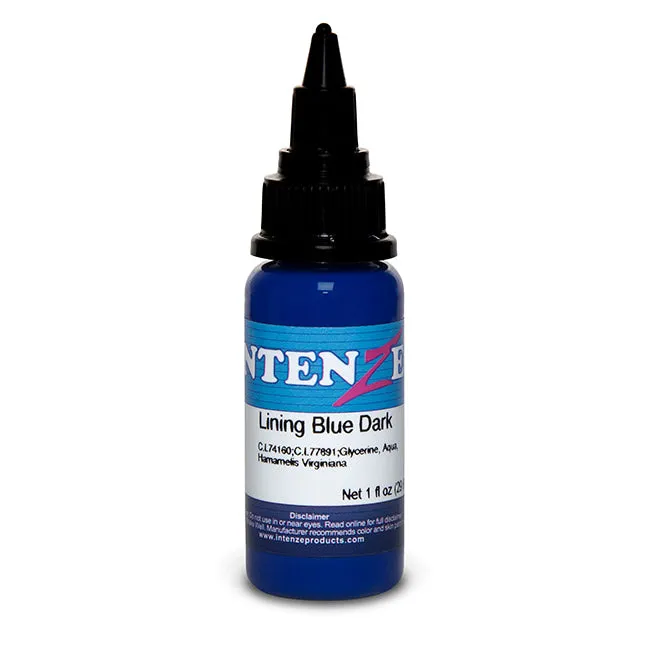 Anal Lining Blue Dark Intenze Color Lining Series 1oz Bottle Intenze