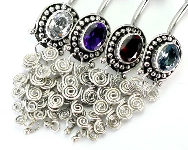 Anal Painful Pleasures Bali Tarts Indonesian Style Sterling Silver Earrings French Hook