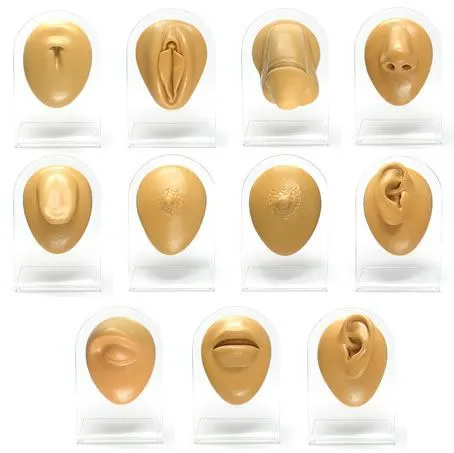 Anal Silicone Left Ear Plug Display Tan Body Bit Version 1 Painful Pleasures