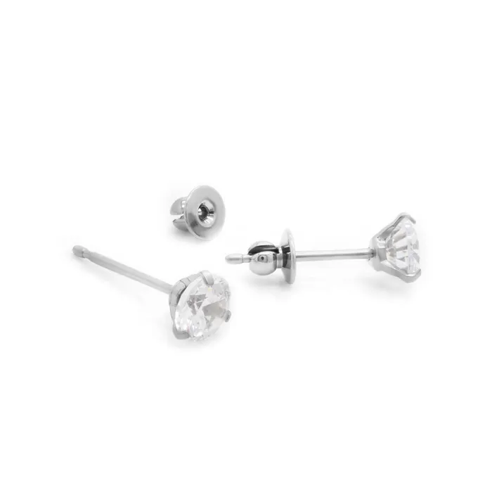 Anal Tilum Tilum Titanium Prong Set Jewel Stud Earrings Price Per 2