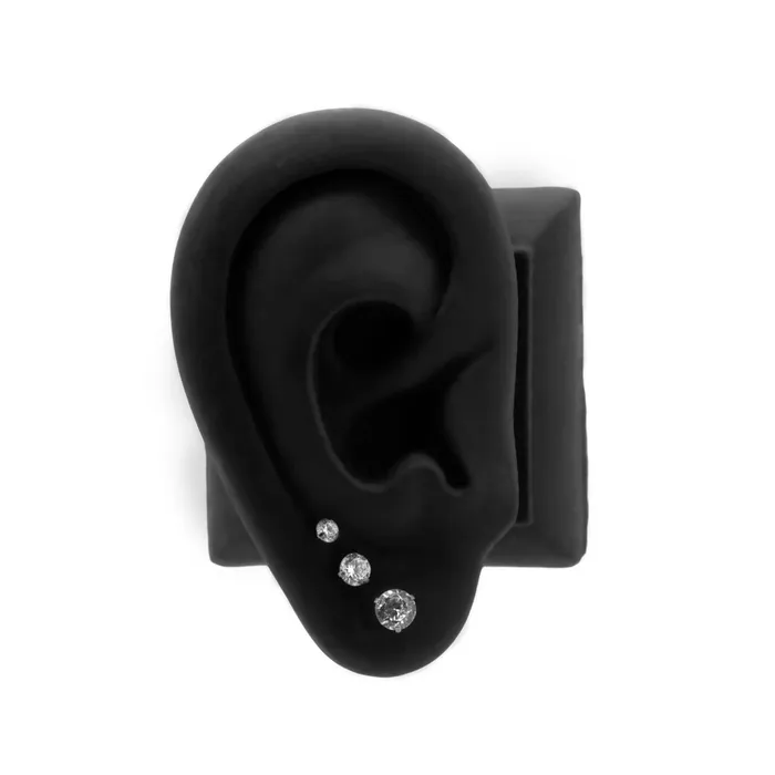 Anal Tilum Tilum Titanium Prong Set Jewel Stud Earrings Price Per 2