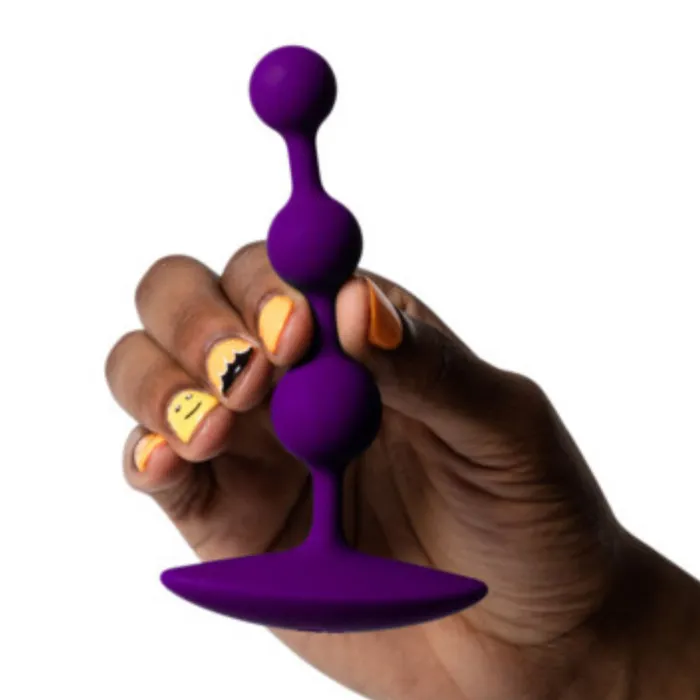 Anal WOW Romp Amp Flexible Anal Beads Purple
