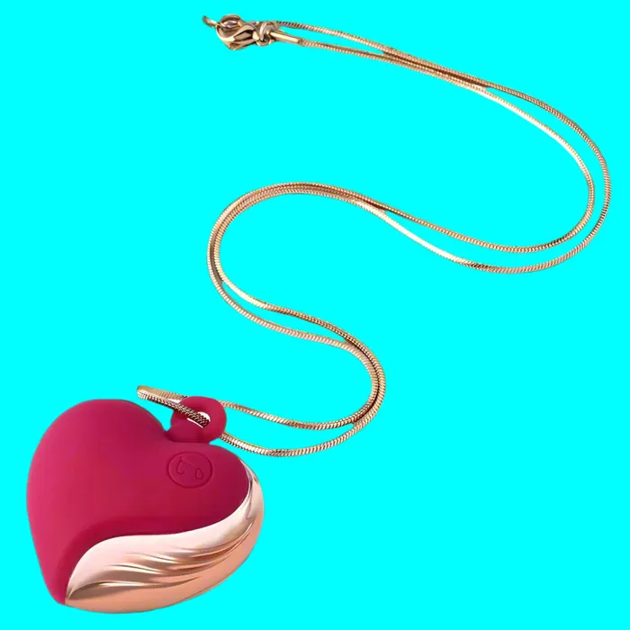 Beating Love Silicone HeartShaped Necklace Vibrator by Tracys Dog Tracys Dog Female Sex Toys Beating Love Silicone HeartShaped Necklace Vibrator by Tracys Dog Tracys Dog Female Sex Toys