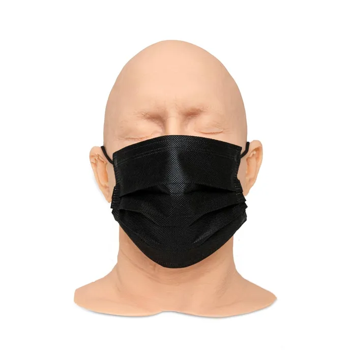 Black Disposable Face Masks Box of 50 Painful Pleasures Anal