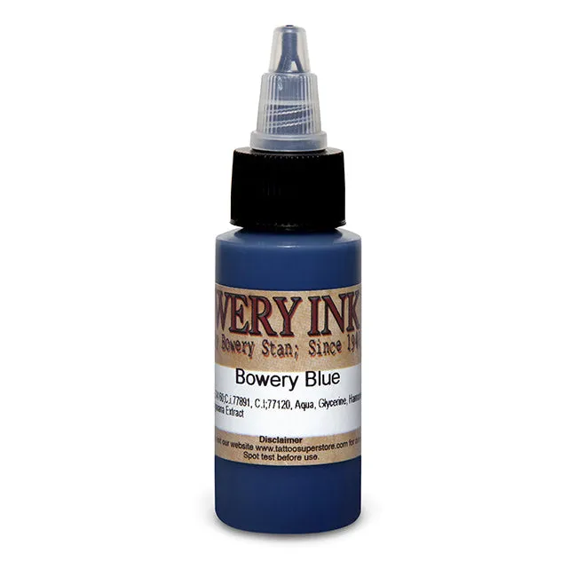 Blue Bowery Artist Series Intenze Tattoo Ink 1oz Bottle Intenze Vibrators