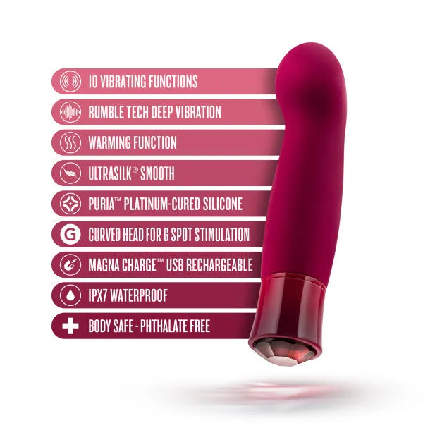 Blush Female Sex Toys Oh My Gem Classy Garnet Warming Internal External Vibrator