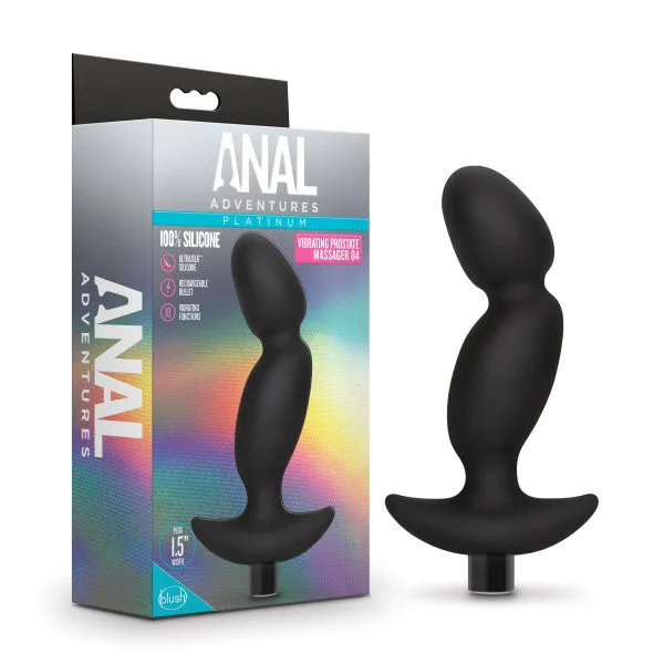 Blush Male Sex Toys Anal Adventures Pinpoint Silicone Vibrating Prostate Massager