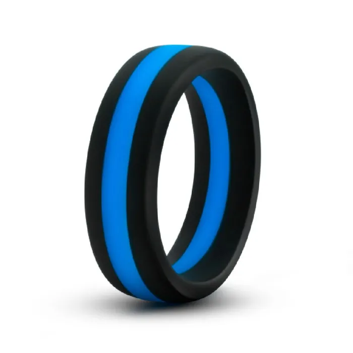 Blush Performance Silicone Go Pro Cock Ring Black Blue Male Sex Toys