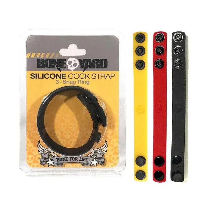 Bone Yard Bone Yard Silicone Cock Strap 3 Colors Female Sex Toys