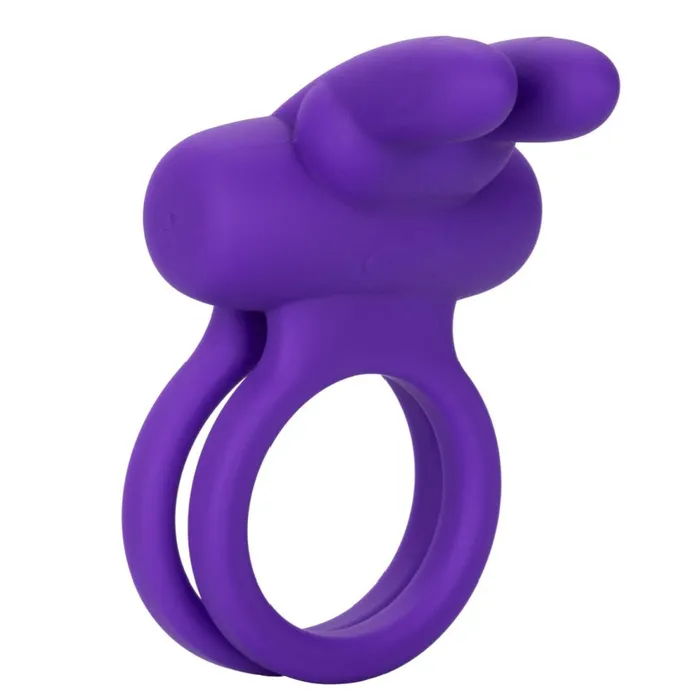 CalExotics Vibrators Dual Rockin Purple Rabbit Vibrating Couples Cock Ring