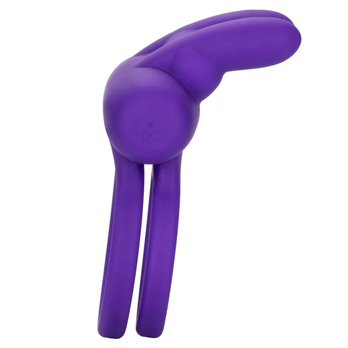 CalExotics Vibrators Dual Rockin Purple Rabbit Vibrating Couples Cock Ring