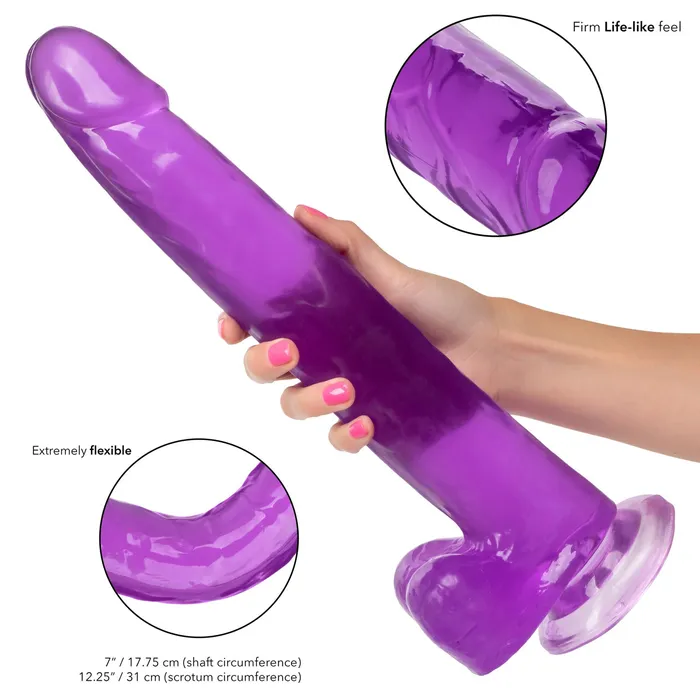 California Exotics Dildos Size Queen 12 Inch Realistic Suction Cup Dildo Dong PURPLE by Cal Exotics California Exotics Dildos Size Queen 12 Inch Realistic Suction Cup Dildo Dong PURPLE by Cal Exotics