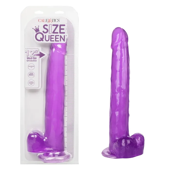 California Exotics Dildos Size Queen 12 Inch Realistic Suction Cup Dildo Dong PURPLE by Cal Exotics