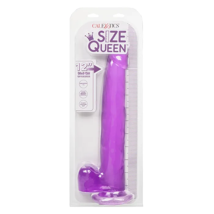 California Exotics Dildos Size Queen 12 Inch Realistic Suction Cup Dildo Dong PURPLE by Cal Exotics