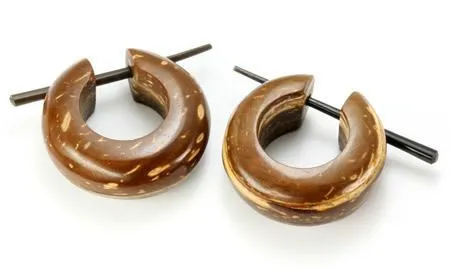 Coconut Shell Cheaters CS 13 Stirrups Natural Body Jewelry Price Per 2 Elementals Organics Female Sex Toys Coconut Shell Cheaters CS 13 Stirrups Natural Body Jewelry Price Per 2 Elementals Organics Female Sex Toys