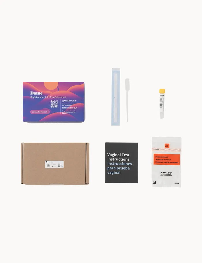 Couples Dame Products Gonorrhea Chlamydia STI Kit 1 Site