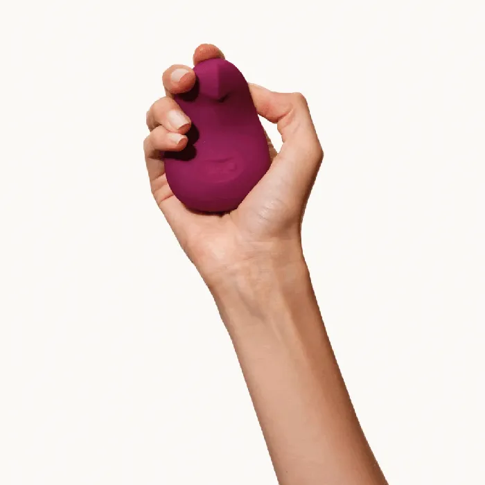 Dame Products Female Sex Toys Dame Pom Hand Held Flexible Vibrator Plum
