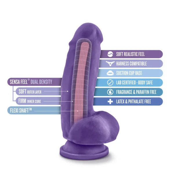Dildos Blush Bold Beefy 7 Inch Dual Density Suction Cup Dildo Purple