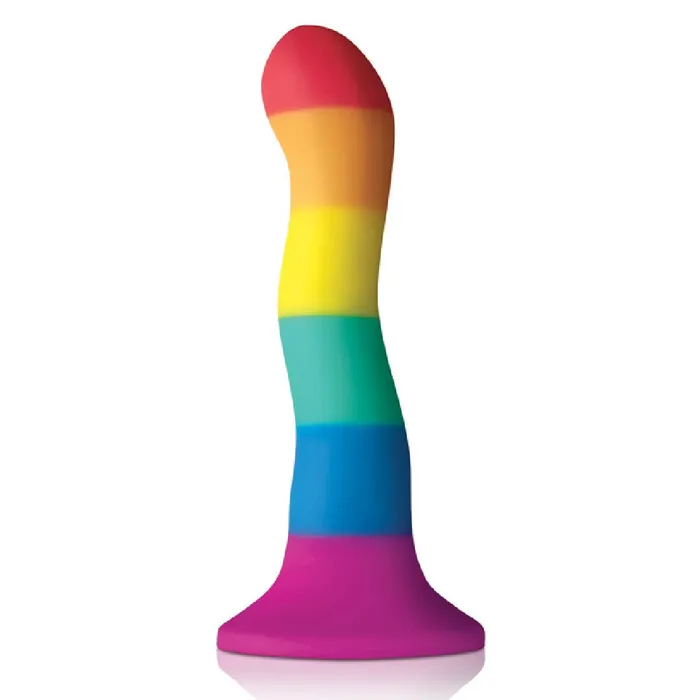 Dildos Colours Wave Pride Edition 75 Inch Silicone Rainbow Dildo NS Novelties
