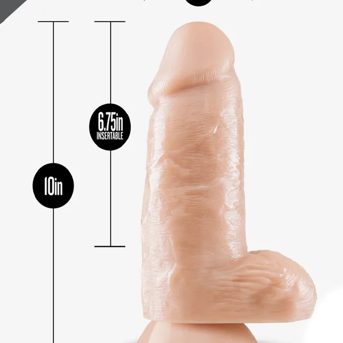 Dildos Dr Chubbs 10 Inch Ultra Thick Dildo Vanilla Blush