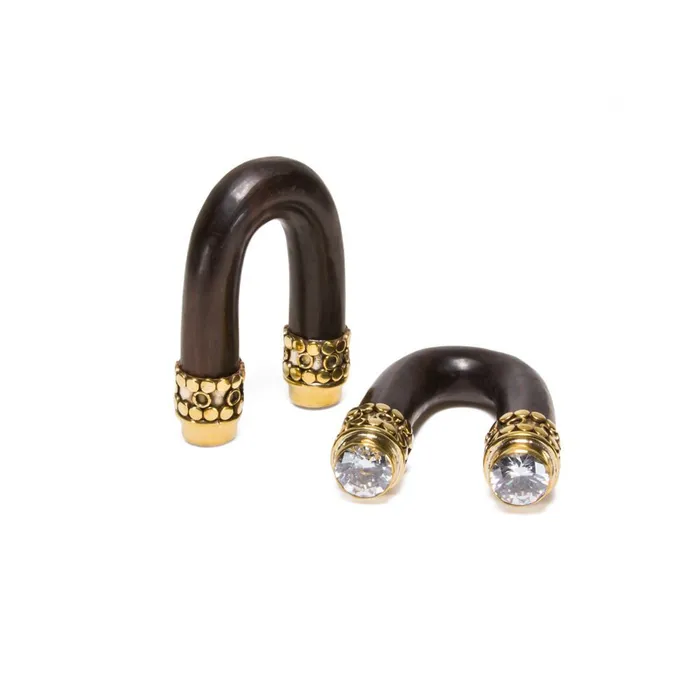 Dildos Elementals Organics Crystal and Bronze UShaped Areng Wood Hanger Price Per 1 Dildos Elementals Organics Crystal and Bronze UShaped Areng Wood Hanger Price Per 1