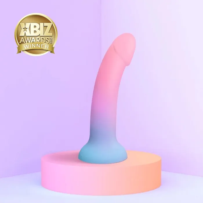 Dildos Lovely Planet Utopia Pink and Blue Ombre Silicone Dildo