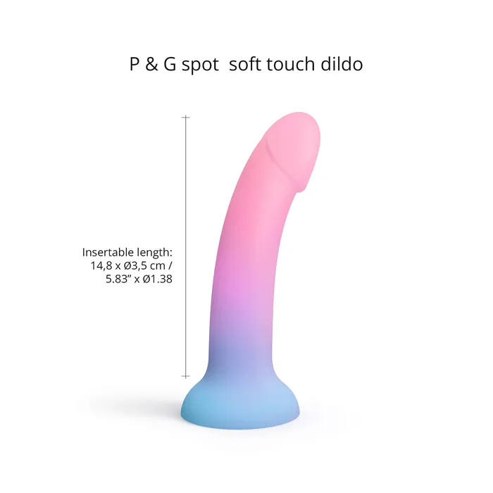 Dildos Lovely Planet Utopia Pink and Blue Ombre Silicone Dildo