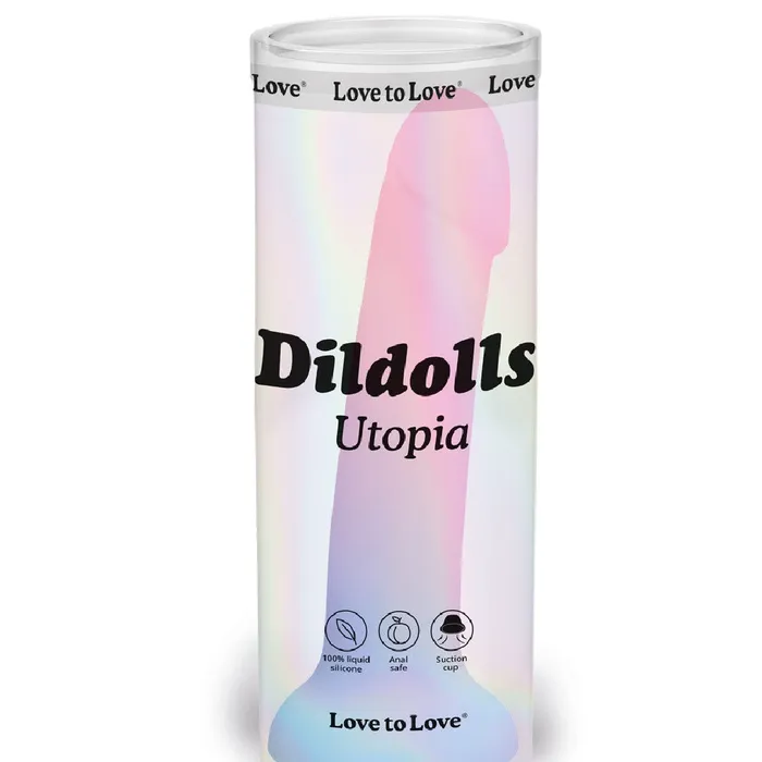 Dildos Lovely Planet Utopia Pink and Blue Ombre Silicone Dildo