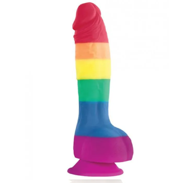 Dildos NS Novelties Colours Pride Edition Rainbow Silicone 85 Inch Dildo