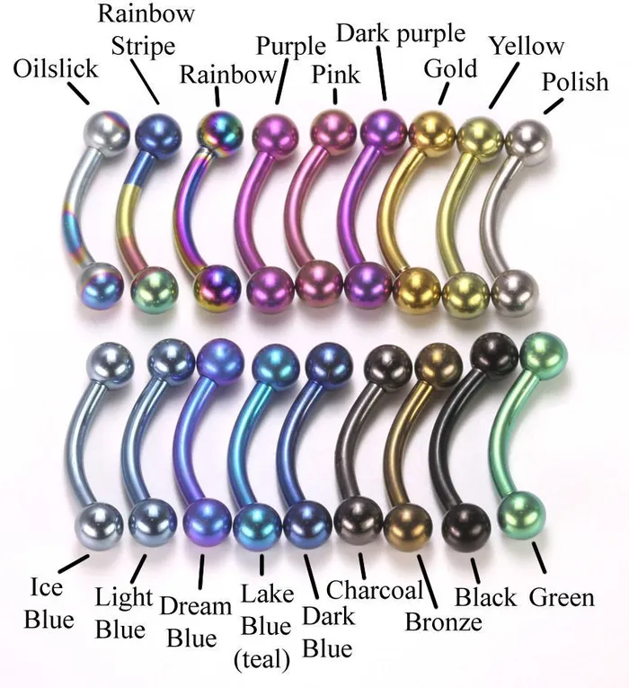 Dildos Painful Pleasures 14g Titanium Bent Barbell with Titanium Balls