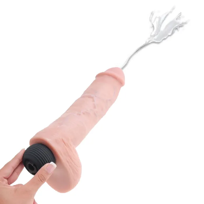 Dildos Pipedream Products King Cock Squirting 8 Inch Dildo with Balls Vanilla