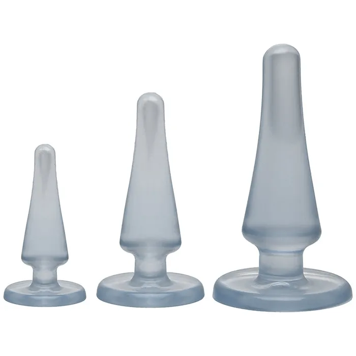 Doc Johnson Anal Crystal Jellies Anal Sex Initiation Kit Anal Trainer 3Piece Kit by Doc Johnson