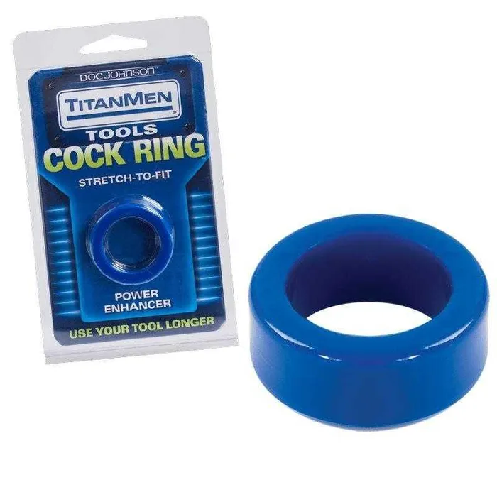 Doc Johnson Enterprises Anal TitanMen StretchToFit Power Enhancer CRing Blue Doc Johnson Enterprises Anal TitanMen StretchToFit Power Enhancer CRing Blue