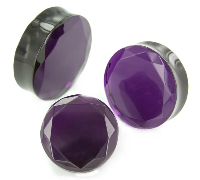 Double Faceted Purple Glass Plug Price Per 1 Painful Pleasures Anal