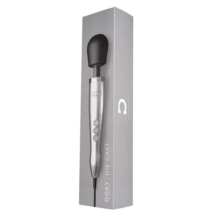 Doxy Vibrators Doxy Die Cast Extra Powerful Wand Vibrator Silver