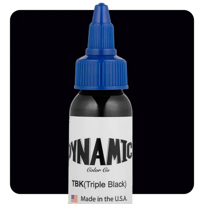 Dynamic Vibrators Dynamic Triple Black Tattoo Ink 1oz Bottle